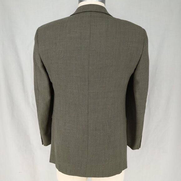 Mani Sport Coat Mens 40S Taupe Brown Wool Mens Jacket 3 Button Saks Fifth Ave - Picture 2 of 16